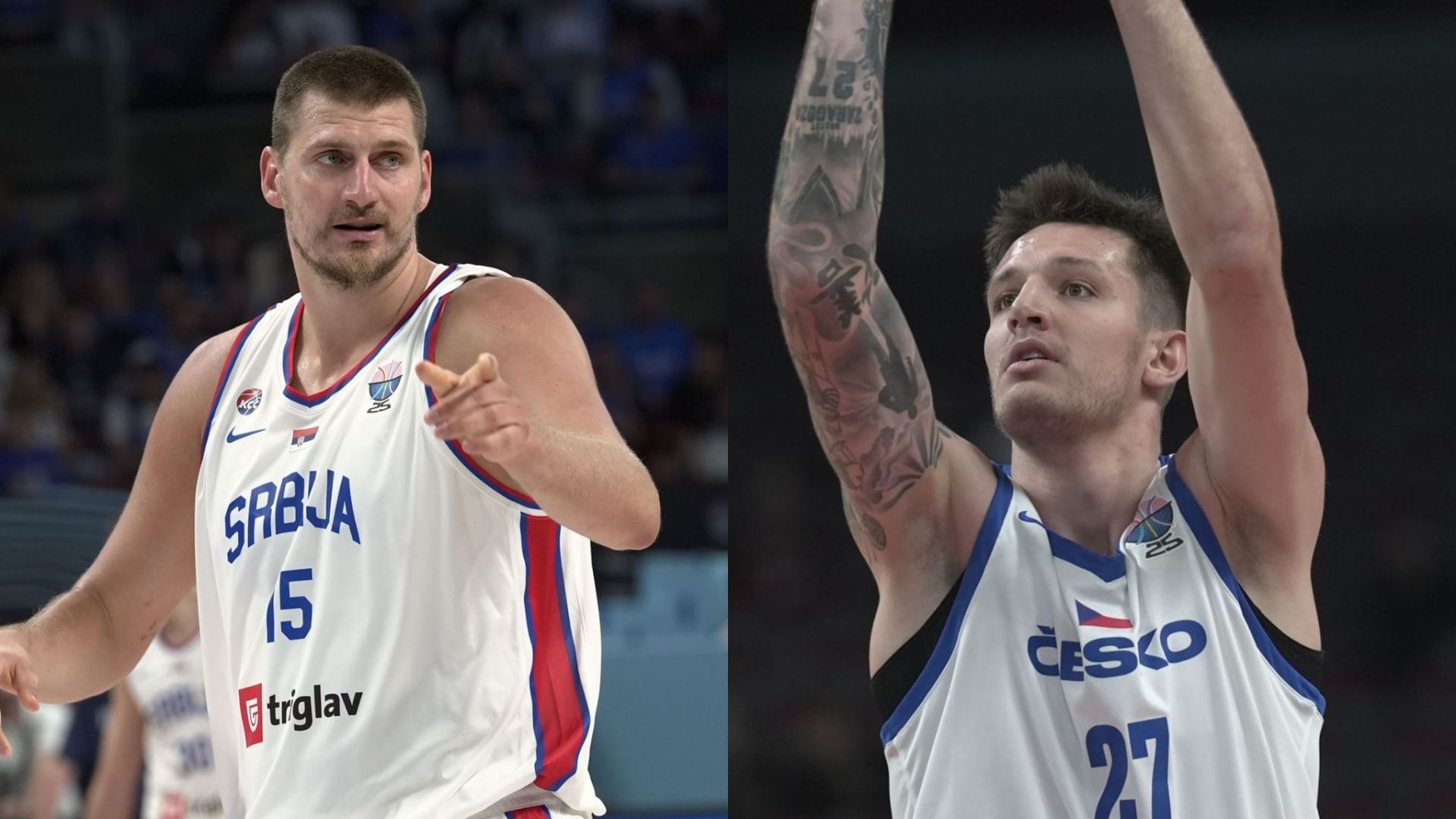 Serbia vs Czech Republic (Images via Getty)