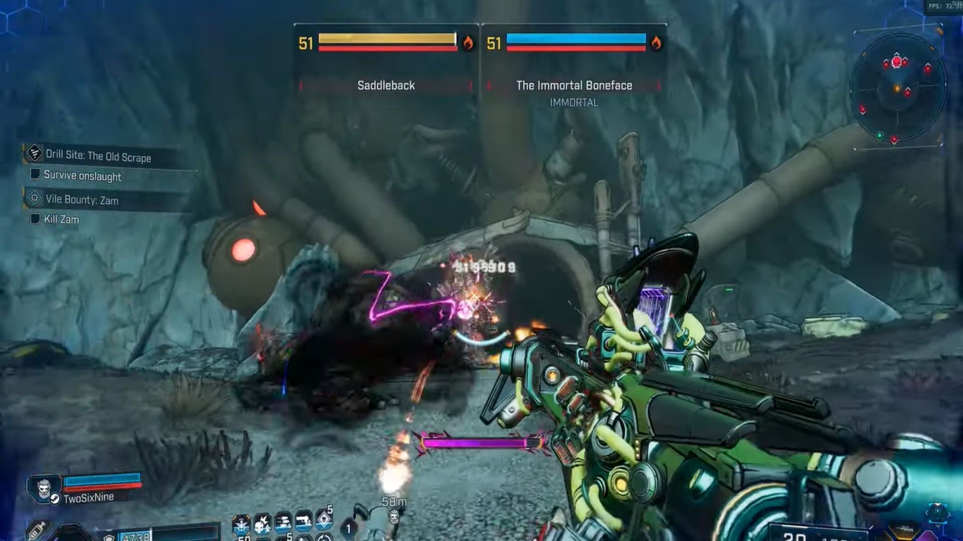 Defeat The Immortal Boneface to get to level 5 (Image via 2K Games | YouTube/@ArekkzGaming)