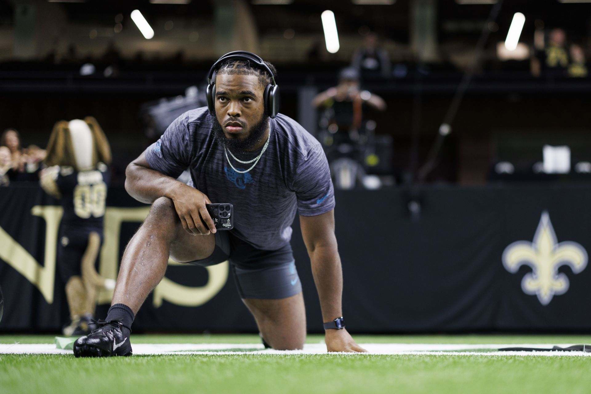Bhayshul Tuten at Jacksonville Jaguars v New Orleans Saints - NFL Preseason 2025 - Source: Getty