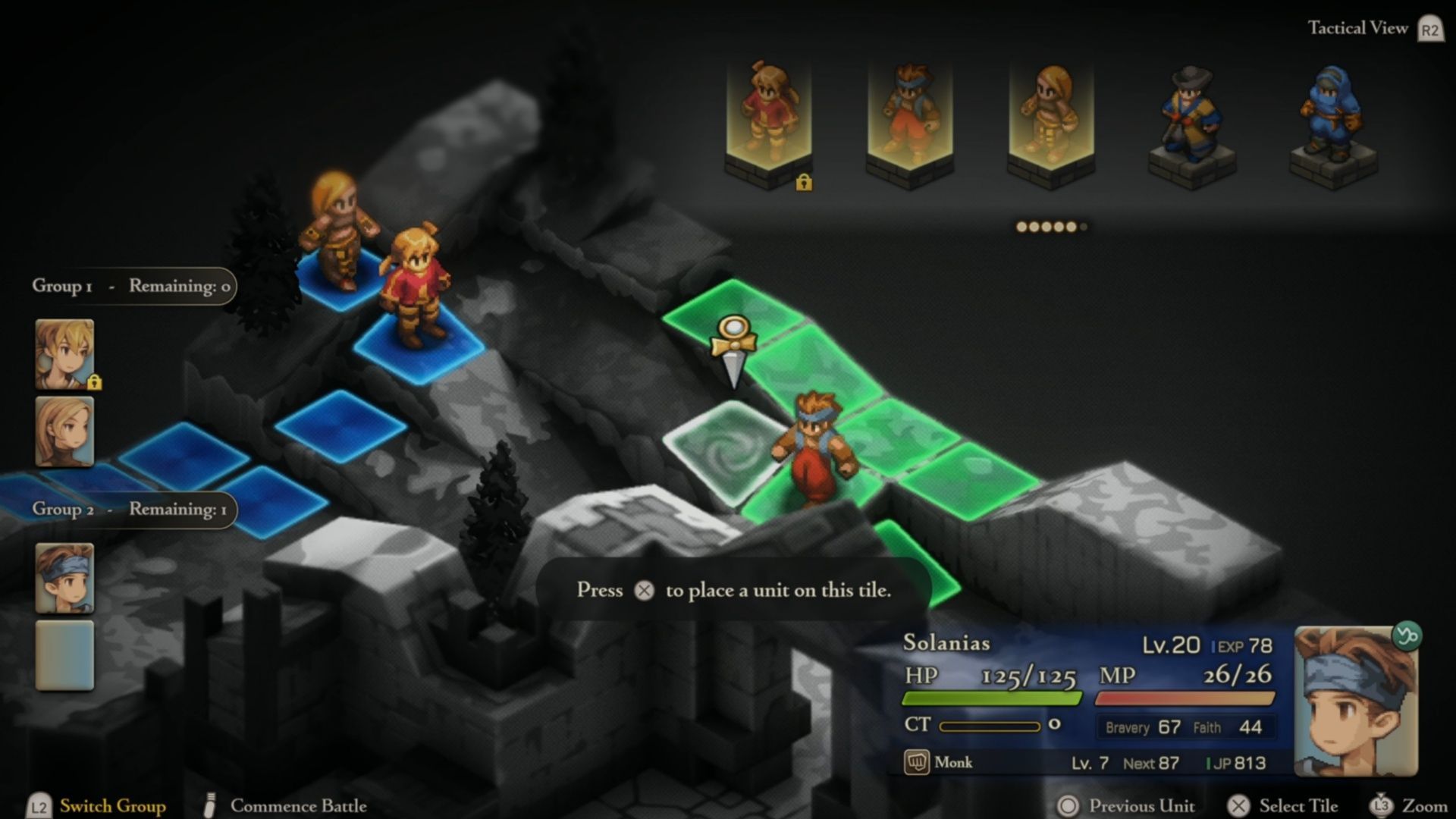 Just being able to see where exactly everyone will stand in battle is a nice touch (Image via Square Enix)
