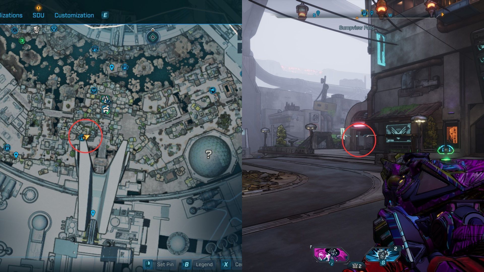 Head to the mark after coming out of the safehouse (Image via 2K)