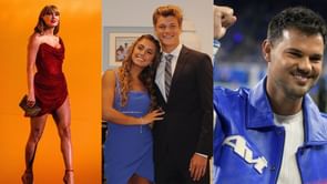 Taylor Swift's ex-BF sends 3-word message as J.J. McCarthy welcomes baby boy with fiancée Katya Kuropas ahead of Vikings' Week 2 game vs. Falcons