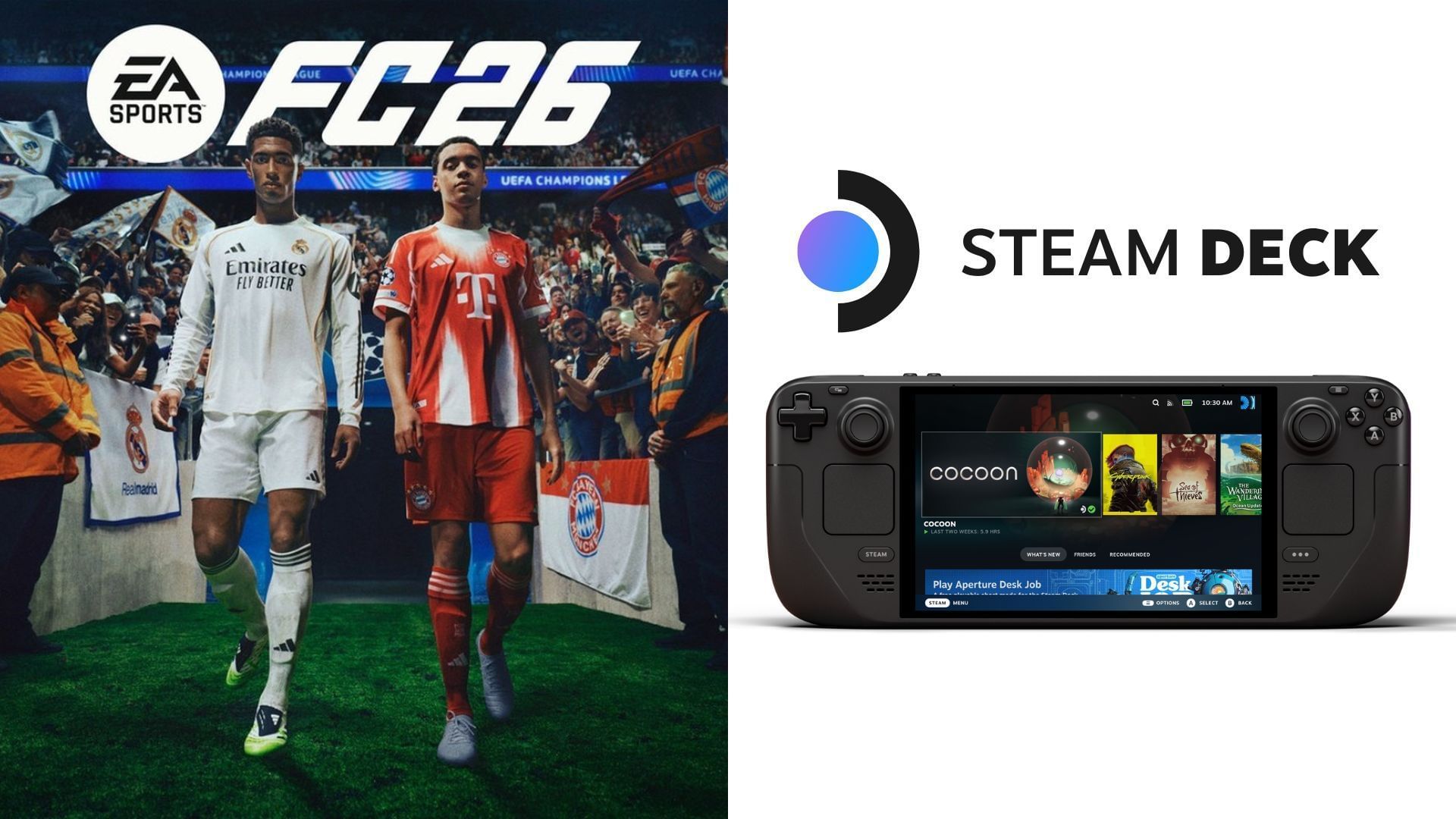 Best settings for EA FC 26 on Steam Deck (Image via Electronic Arts, Steam)
