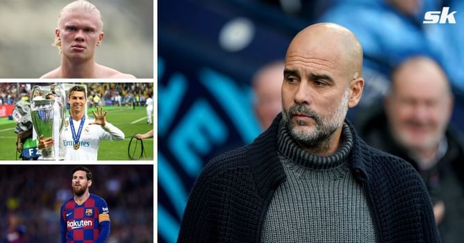 "Alongside...2 monsters in Lionel Messi and Cristiano Ronaldo" - Guardiola responds when asked if Erling Haaland can break UCL goal record
