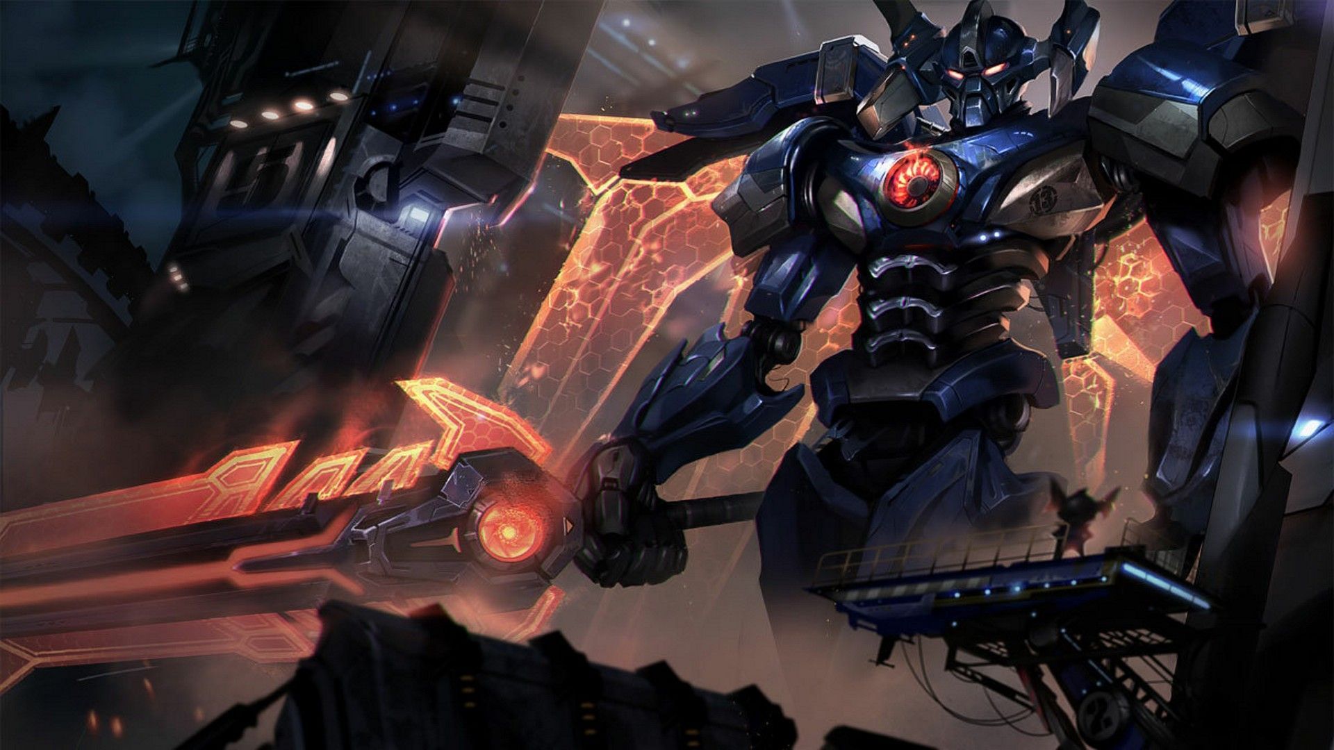 Mecha Aatrox in League of Legends (Image via Riot Games)