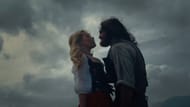 Jacob Elordi and Margot Robbie share an intense moment as Heathcliff and Catherine (Image via YouTube/Warner Bros)