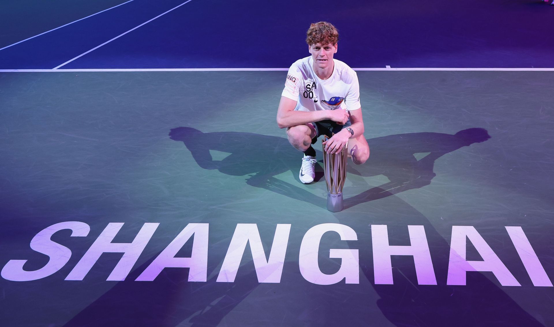Jannik Sinner at the Shanghai Masters 2024. (Photo: Getty)