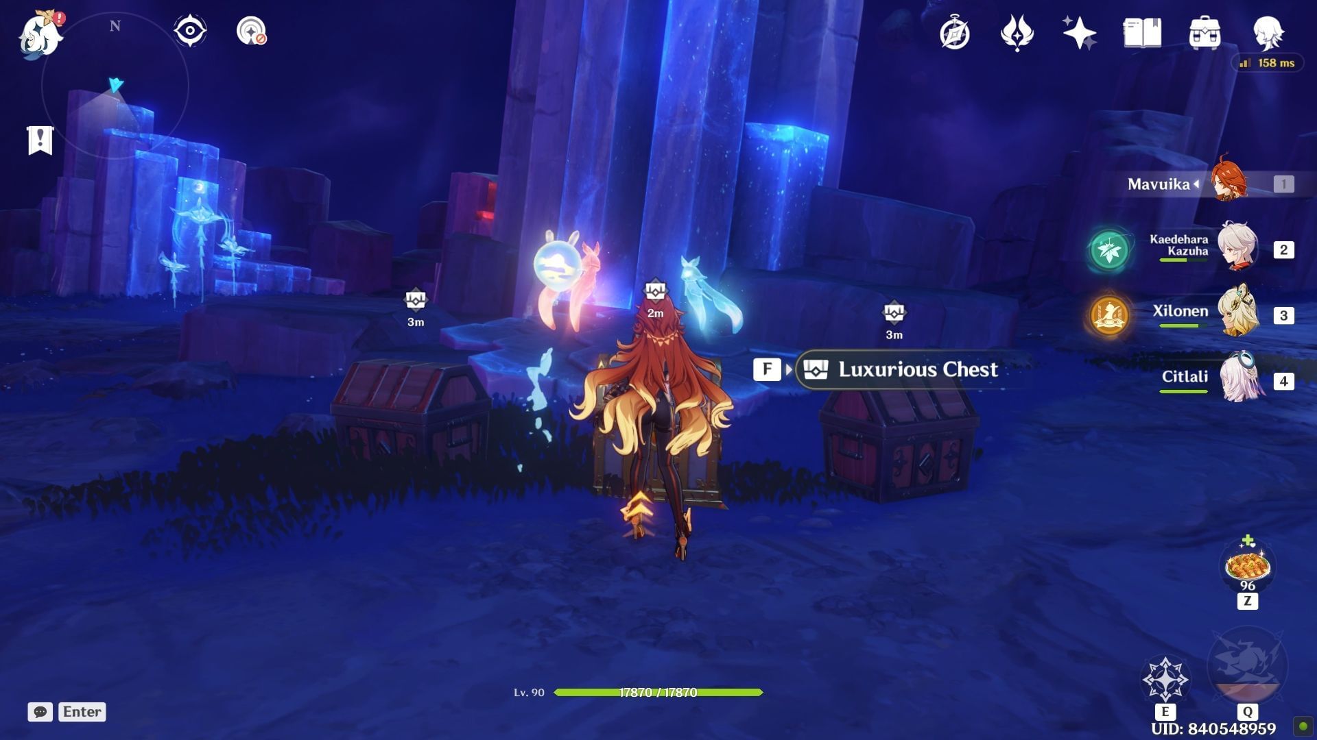 One Luxurious Chest and two Exquisite Chests (Image via HoYoverse)
