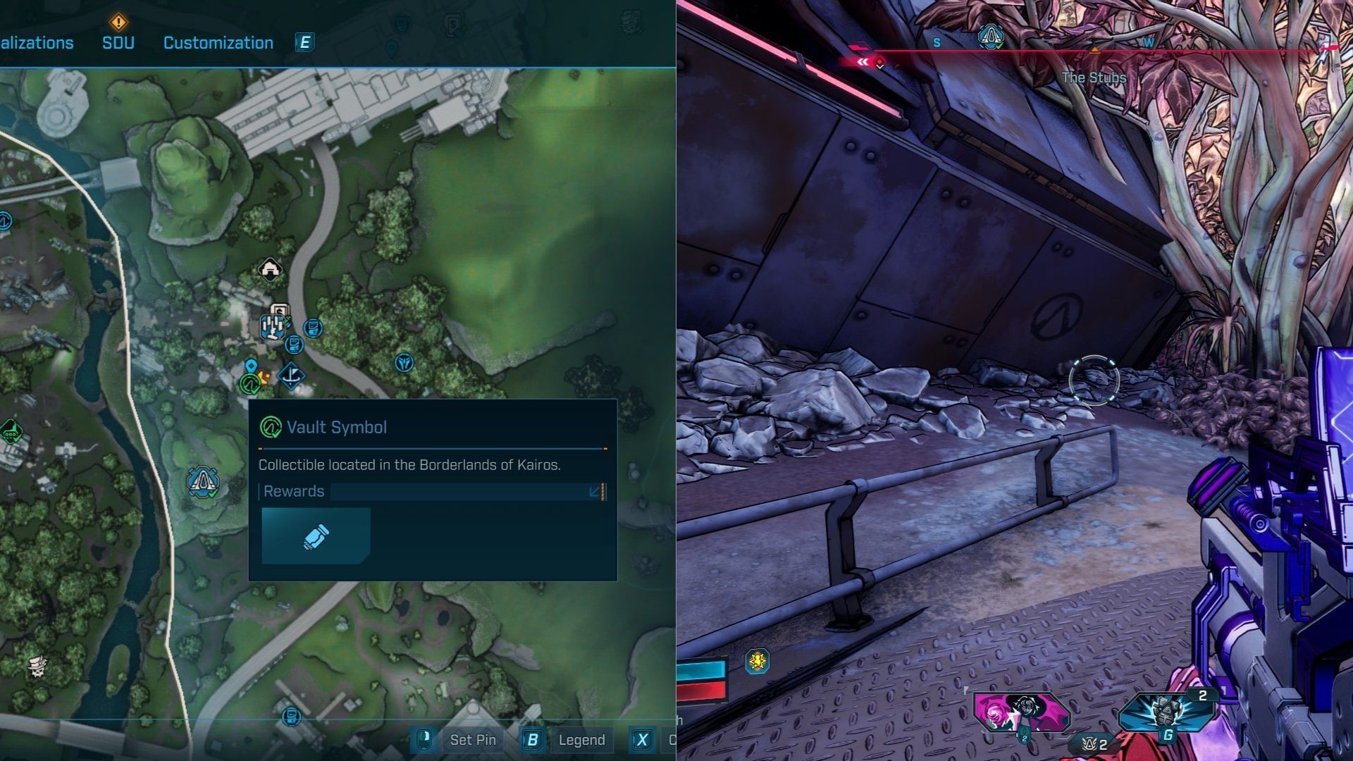 Find the symbol in a crash site near Zadra&#039;s safehouse (Image via 2K)