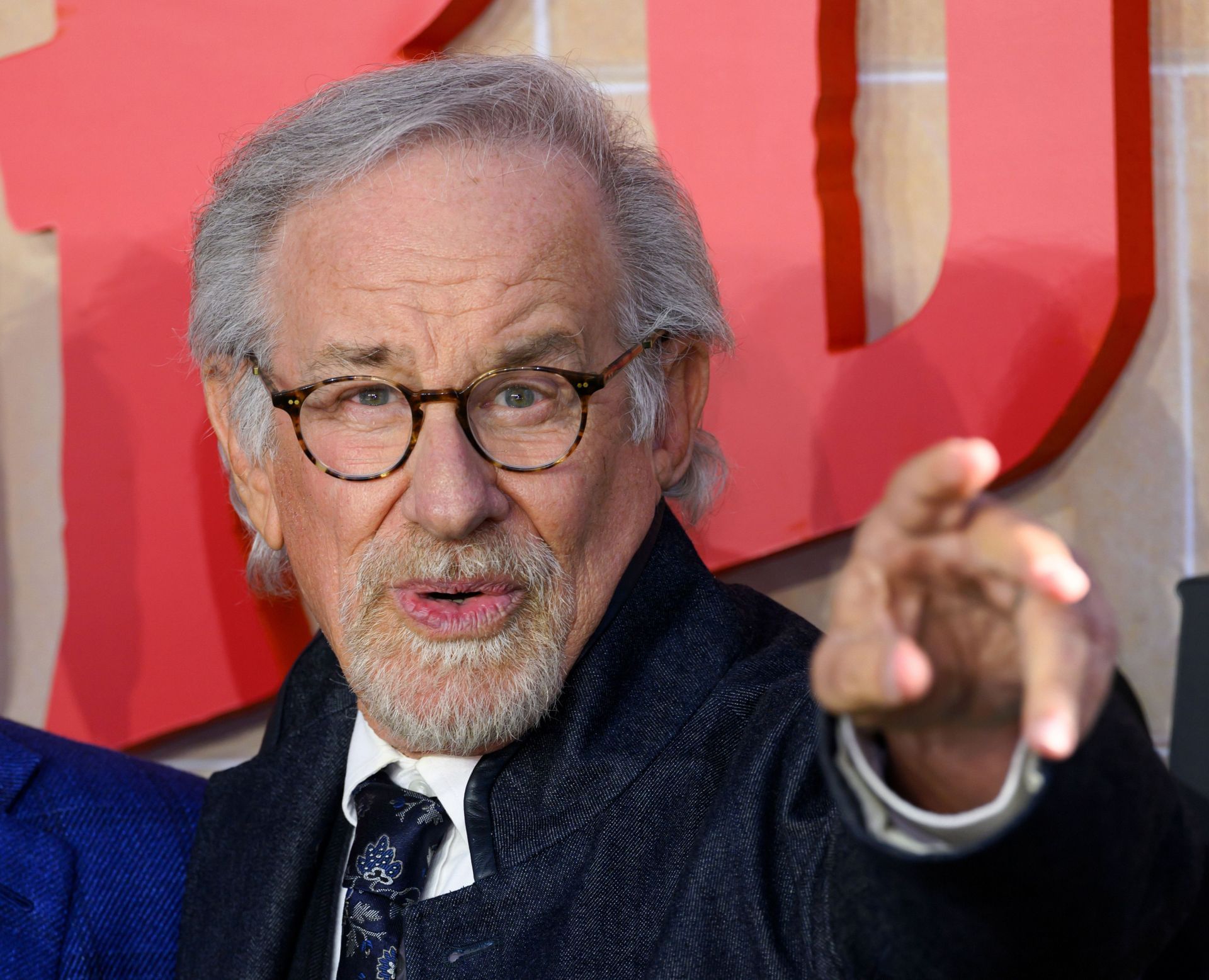 Steven Spielberg at The Thursday Murder Club UK Premiere (Image via Getty)