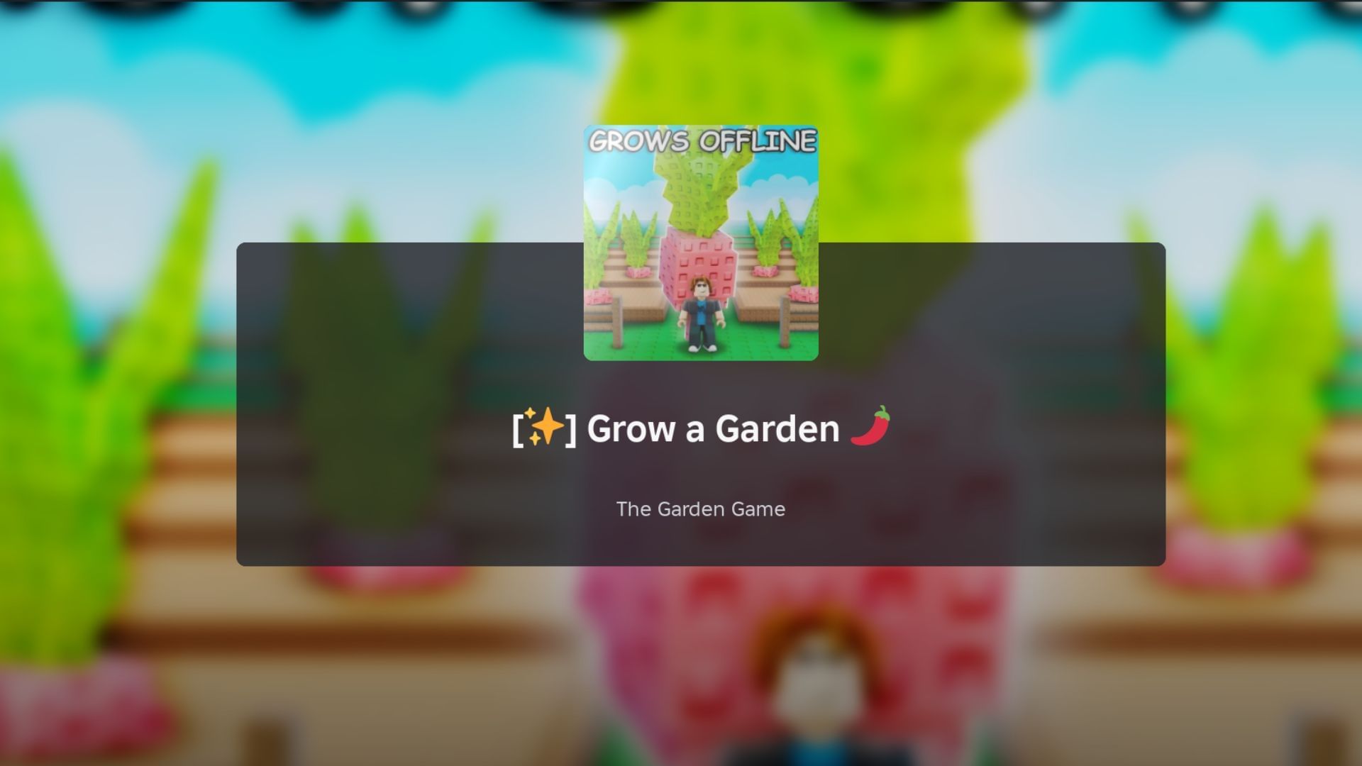 Grow a Garden loading screen