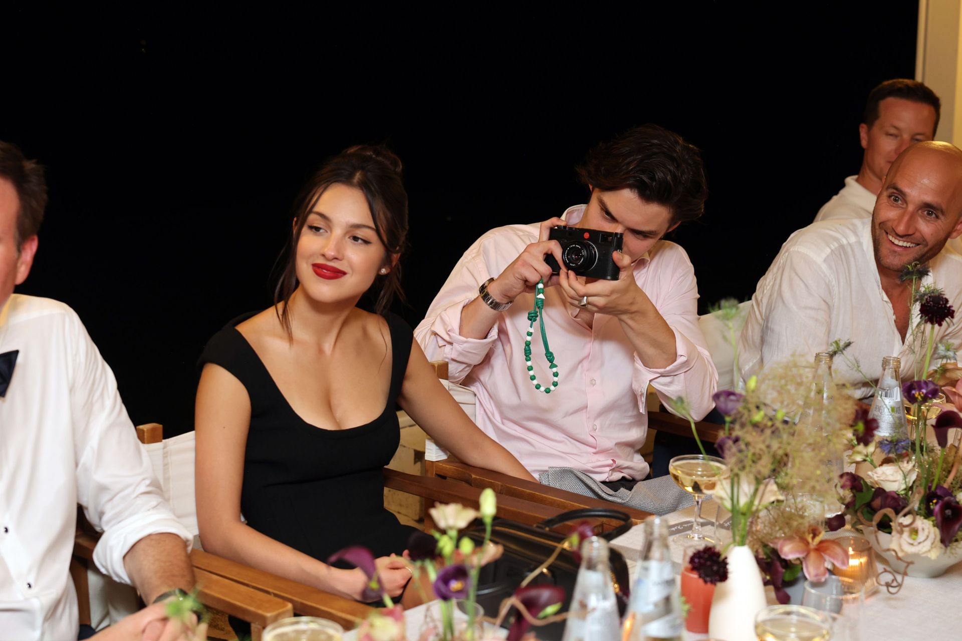 Olivia Rodrigo and Louis Partridge at the Filmmaker Dinner For Apple TV+&#039;s &quot;Disclaimer&quot; - 81st Venice International Film Festival (Image via Getty)