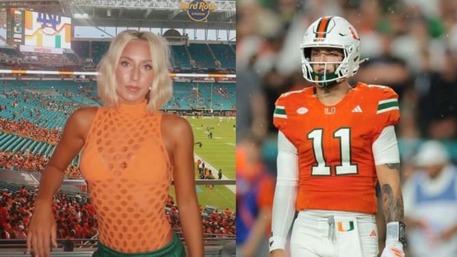 Miami QB Carson Beck’s IG model sister Kylie dons Hurricane colors as she shares a “stylish” recap with mom Tracey