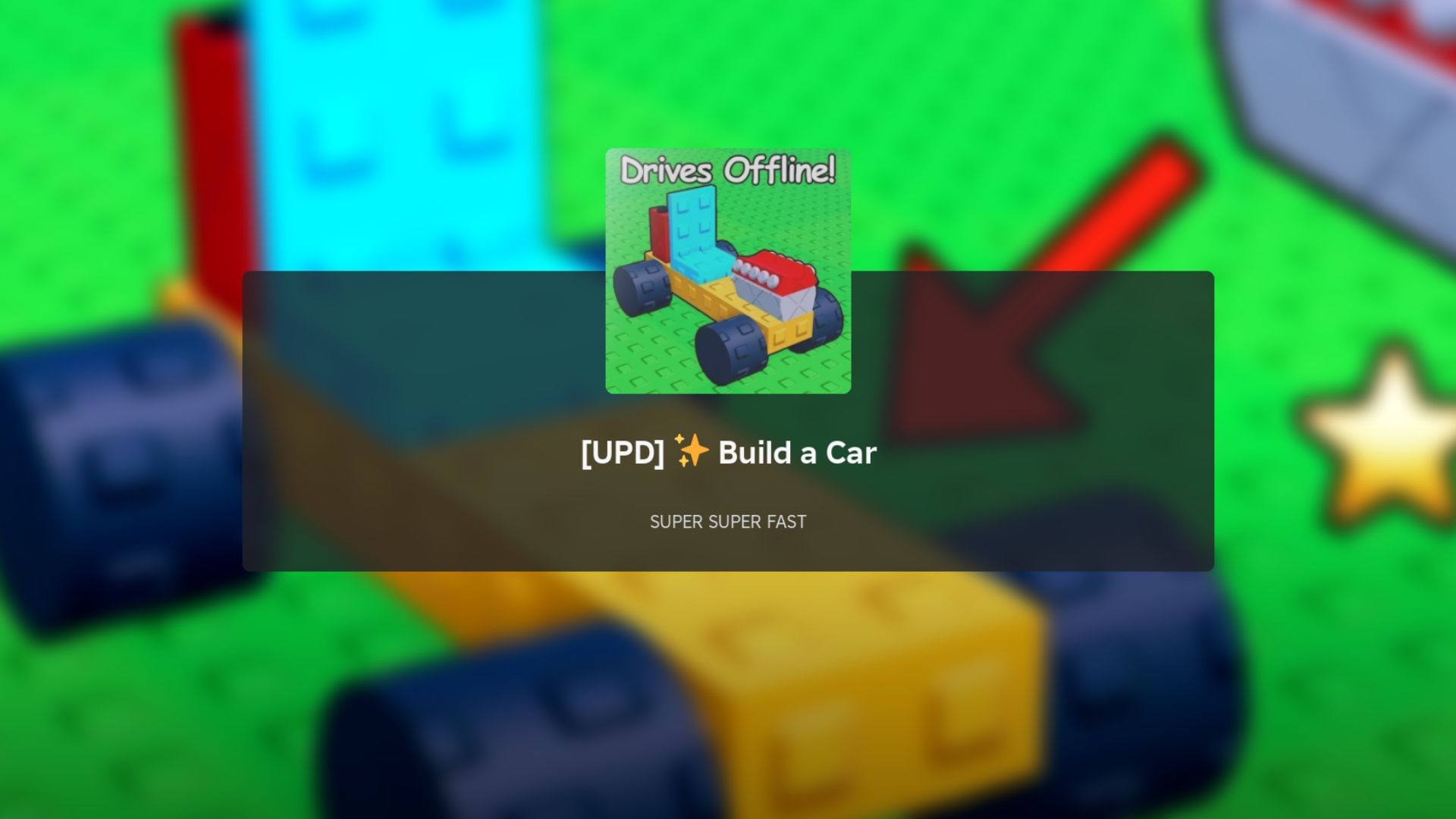 In Build a Car, you can customize your own vehicle (Image via Roblox)