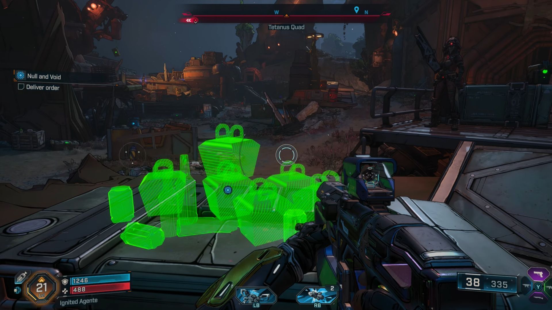The Ripper&#039;s will let you inside their camp once you&#039;ve returned with their food (Image via Gearbox Software)