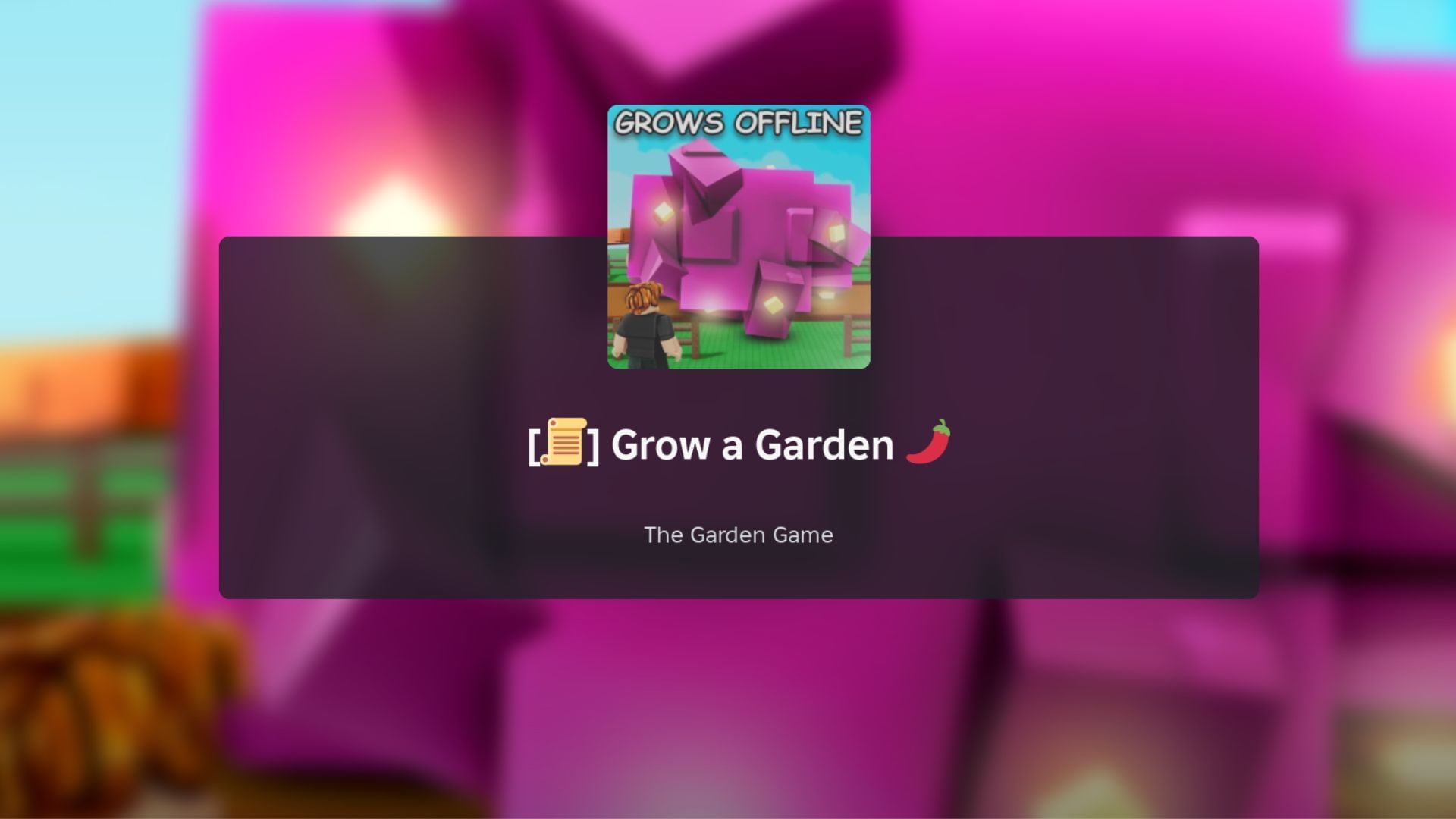Grow a Garden Fall Part 2 loading screen