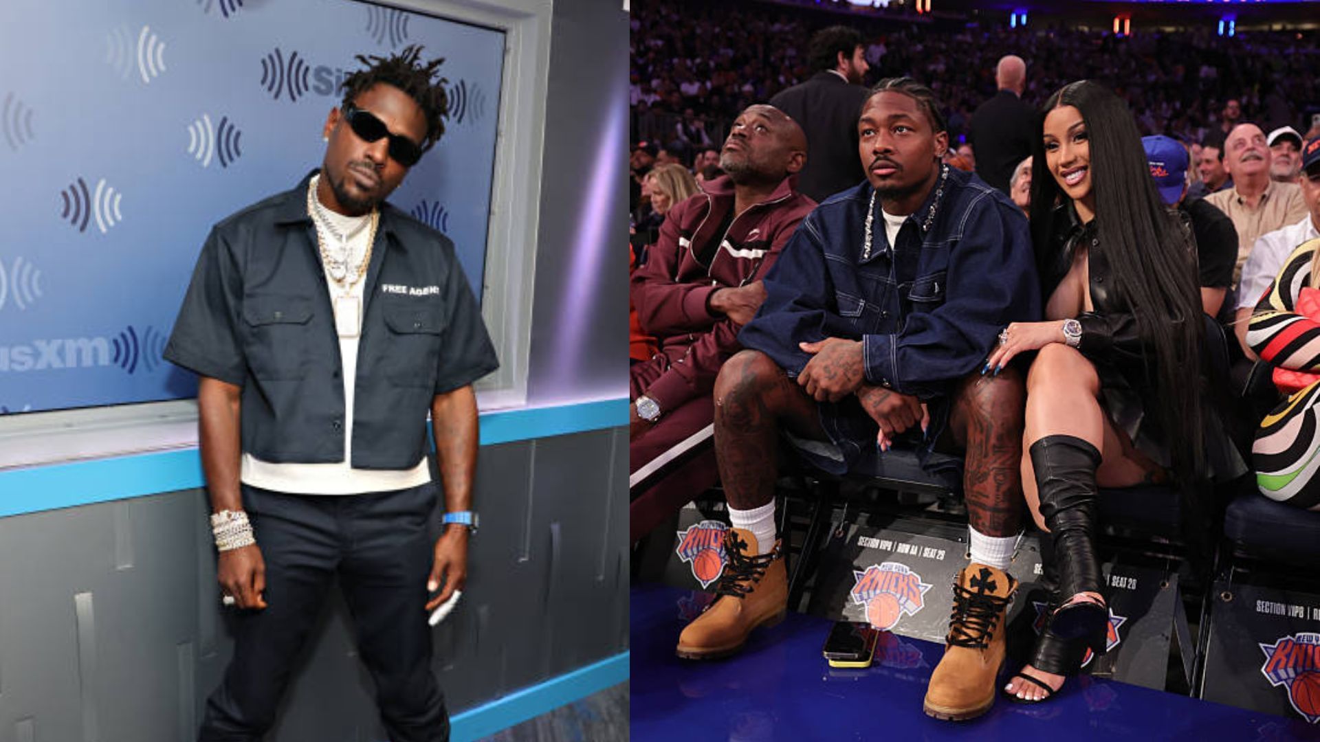 Antonio Brown has once again taken a jab at Cardi B. (Photos via Getty Images)