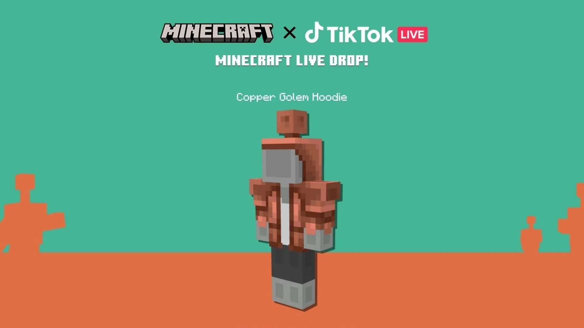 Copper Golem Hoodie in Minecraft Bedrock