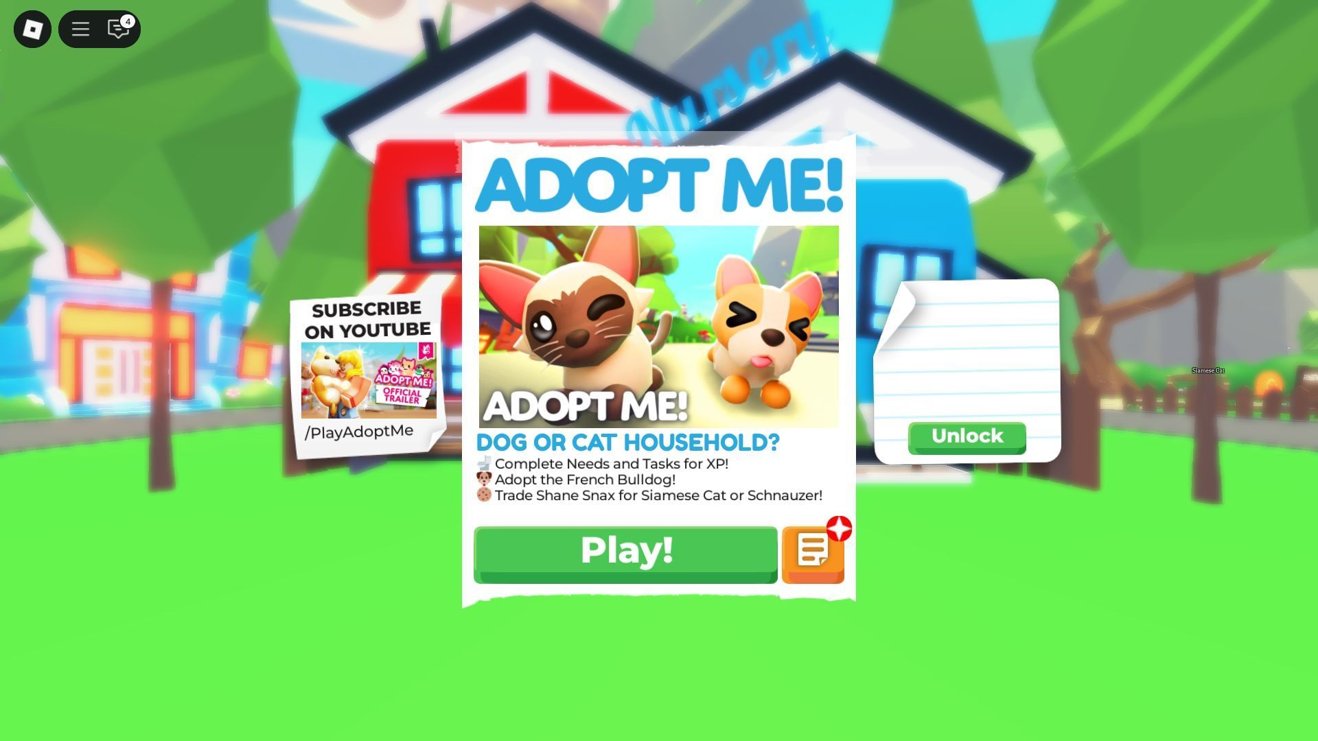 Launching Adopt Me (Image via Roblox)
