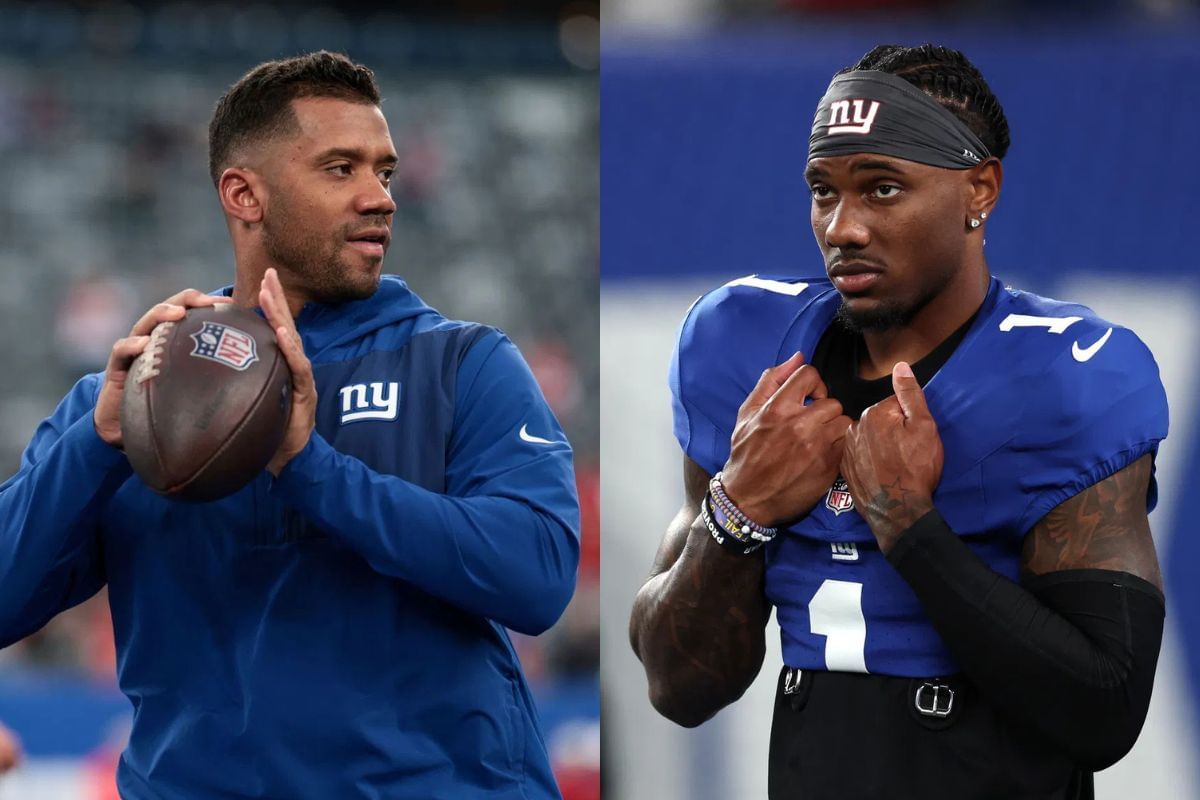 Malik Nabers gives &quot;death stare&quot; to Russell Wilson after getting just 2 receptions in entire game as Giants lose 22-9 vs. Chiefs (Image Credits - IMAGN/GETTY)