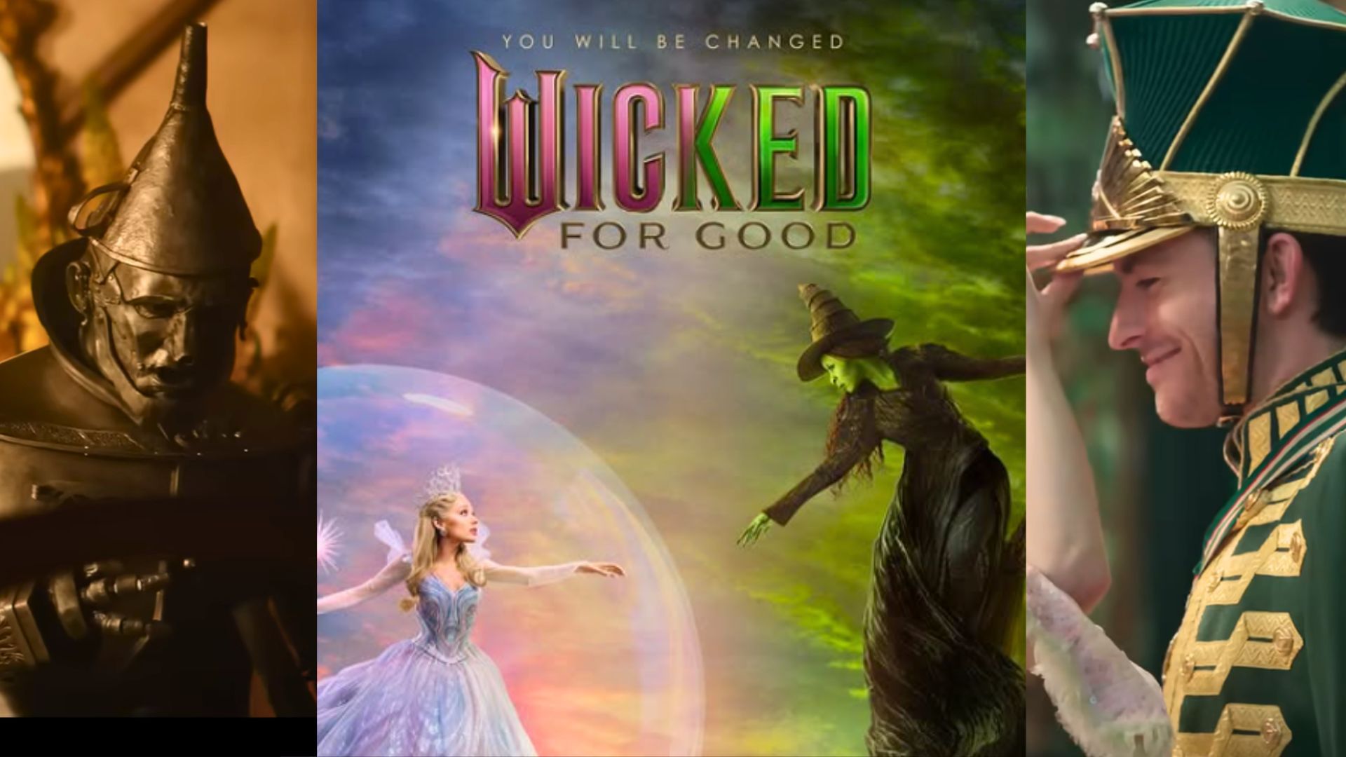 (Image via YouTube/Universal Pictures, Instagram/@wickedmovie)