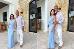 Jorge Posada's wife Laura and their daughter Paulina twin in matching beachwear, vibing to Bad Bunny’s "Café Con Ron"