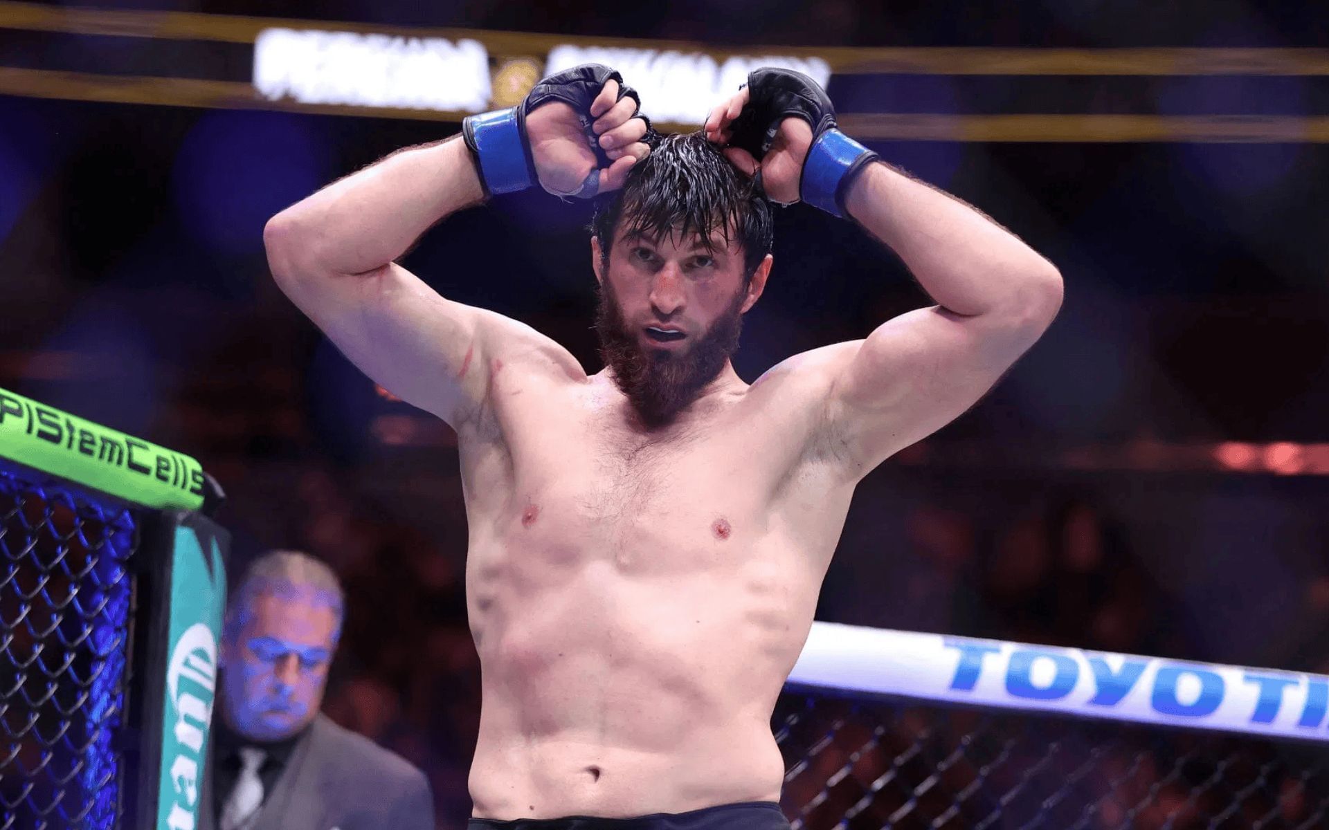 A UFC analyst once talked about trading Magomed Ankalaev (pictured). [Image courtesy: Getty]