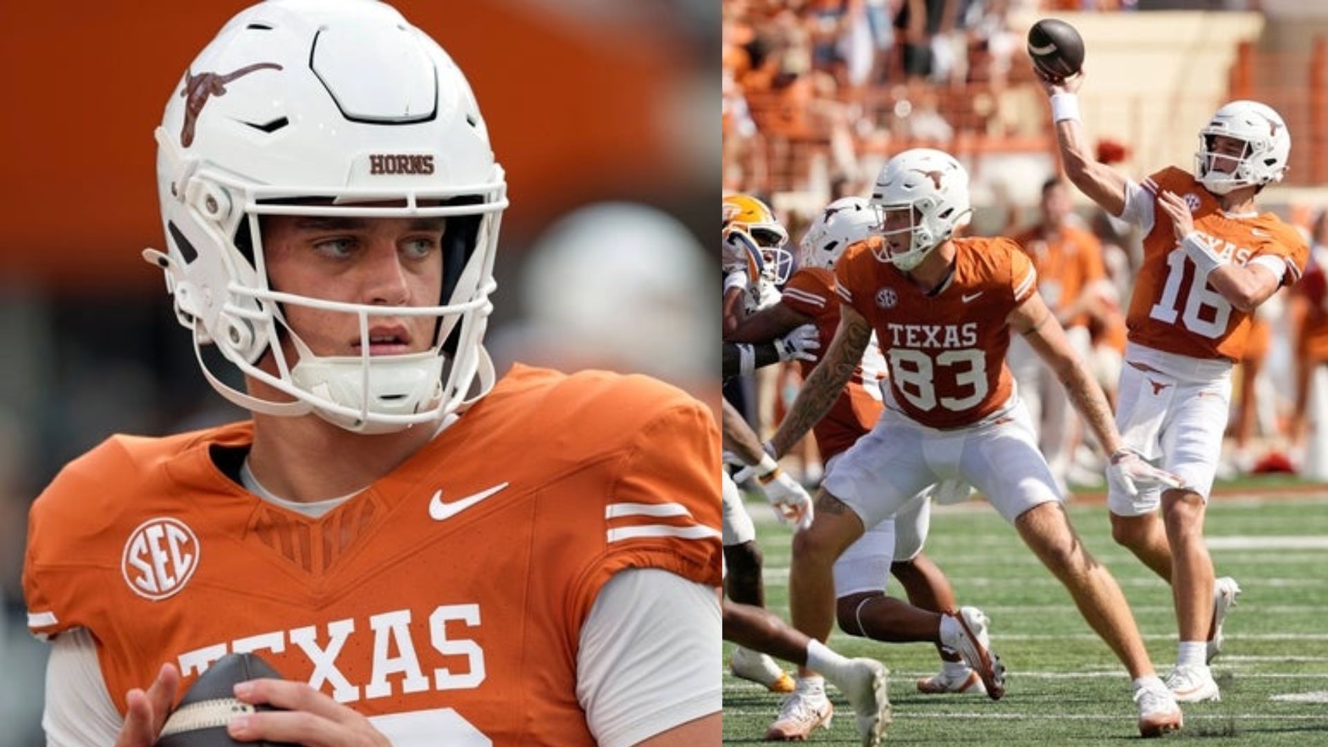 Texas quarterback Arch Manning (Image Source: IMAGN)