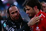 Lewis Hamilton with Carlos Sainz at the 2024 F1 Grand Prix of Abu Dhabi - Source: Getty