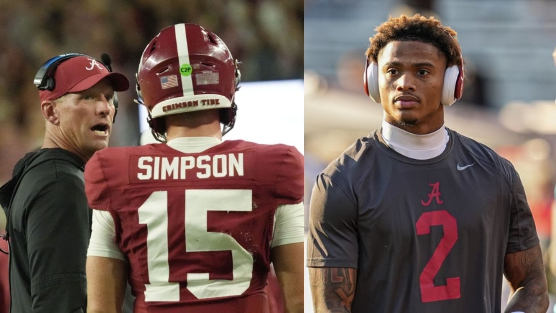 Alabama coach Kalen DeBoer talks about wide receiver Ryan Williams (Image Source: IMAGN)