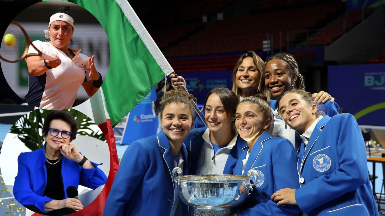 Ons Jabeur, Billie Jean King, Katie Boulter &amp; others laud Jasmine Paolini &amp; Team Italy as they beat USA to defend BJK Cup title. Credit: GETTY
