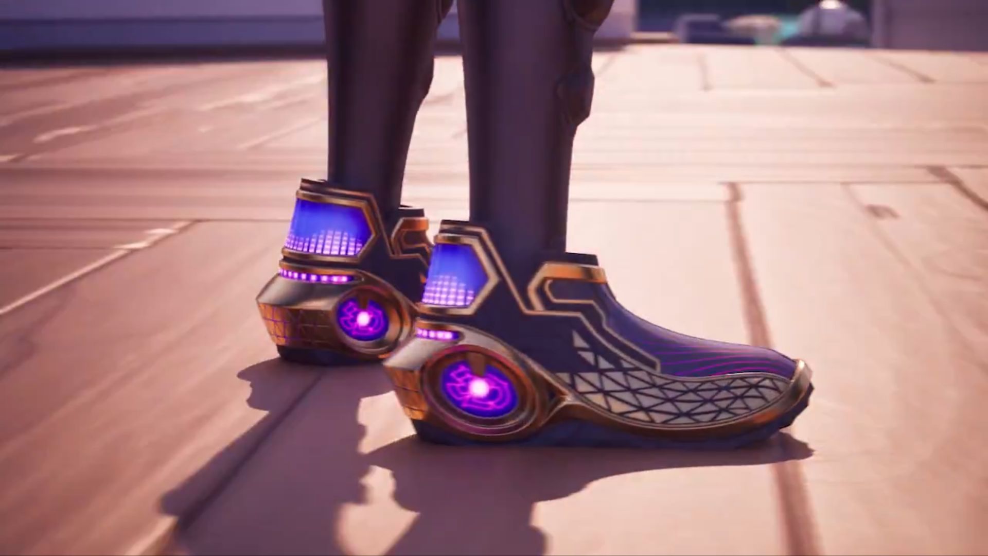Simply attend the Daft Punk Live event for one hour to get your hands on the Waveform Walkers Kicks in Fortnite for free (Image via  X/Epic Games)