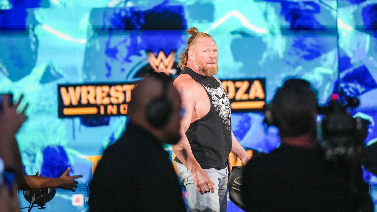 Brock Lesnar is action on SmackDown this week [Image: WWE.com]