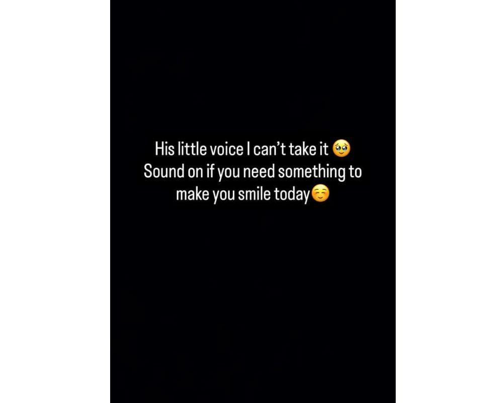 Patrick Mahomes&#039; wife Brittany, wrote a heartfelt message while sharing his baby boy&#039;s voice clip on Instagram story. [IG/@brittanylynne]