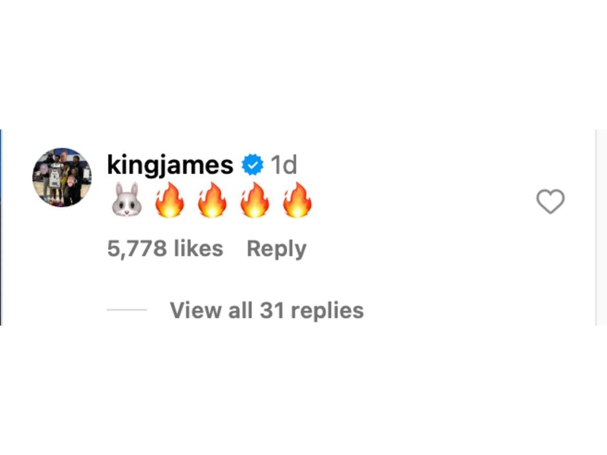 LeBron James&#039; comment to Natalia Newsome
