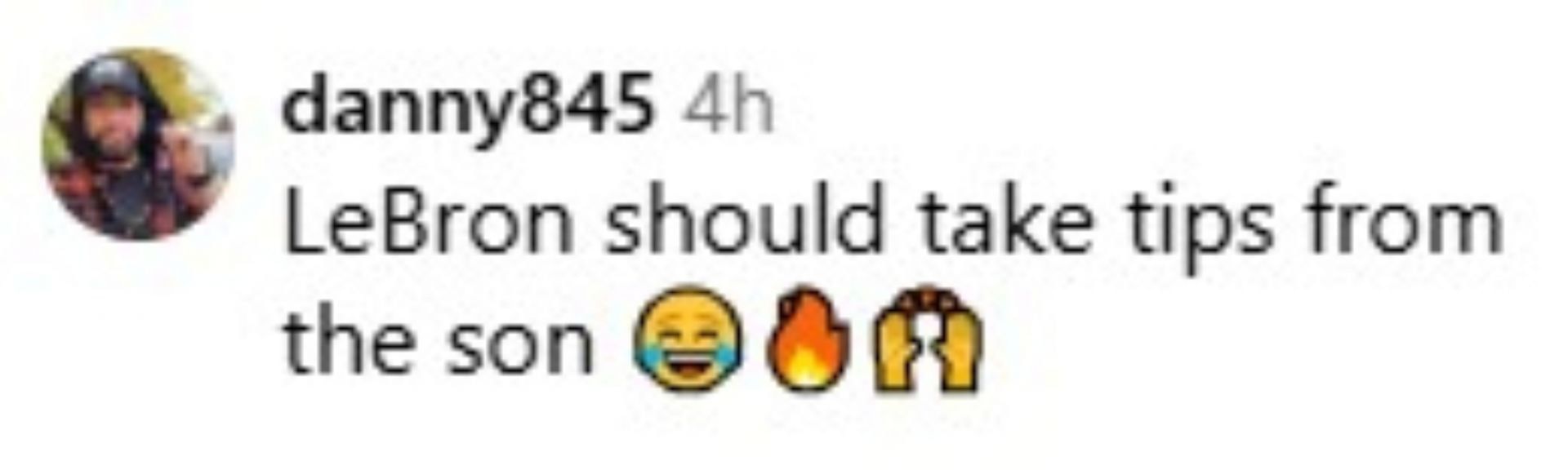 Fans react to Bronny&#039;s elite golf swing.