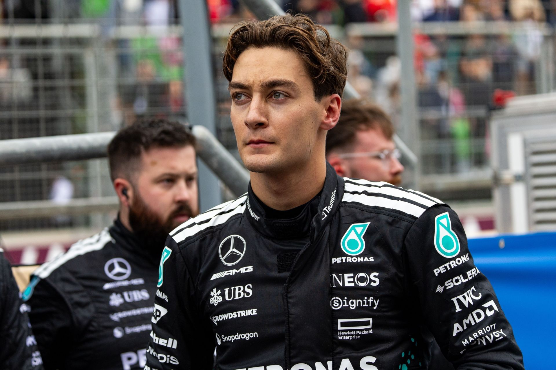 George Russell at the Grand Prix of Azerbaijan - Source: Getty