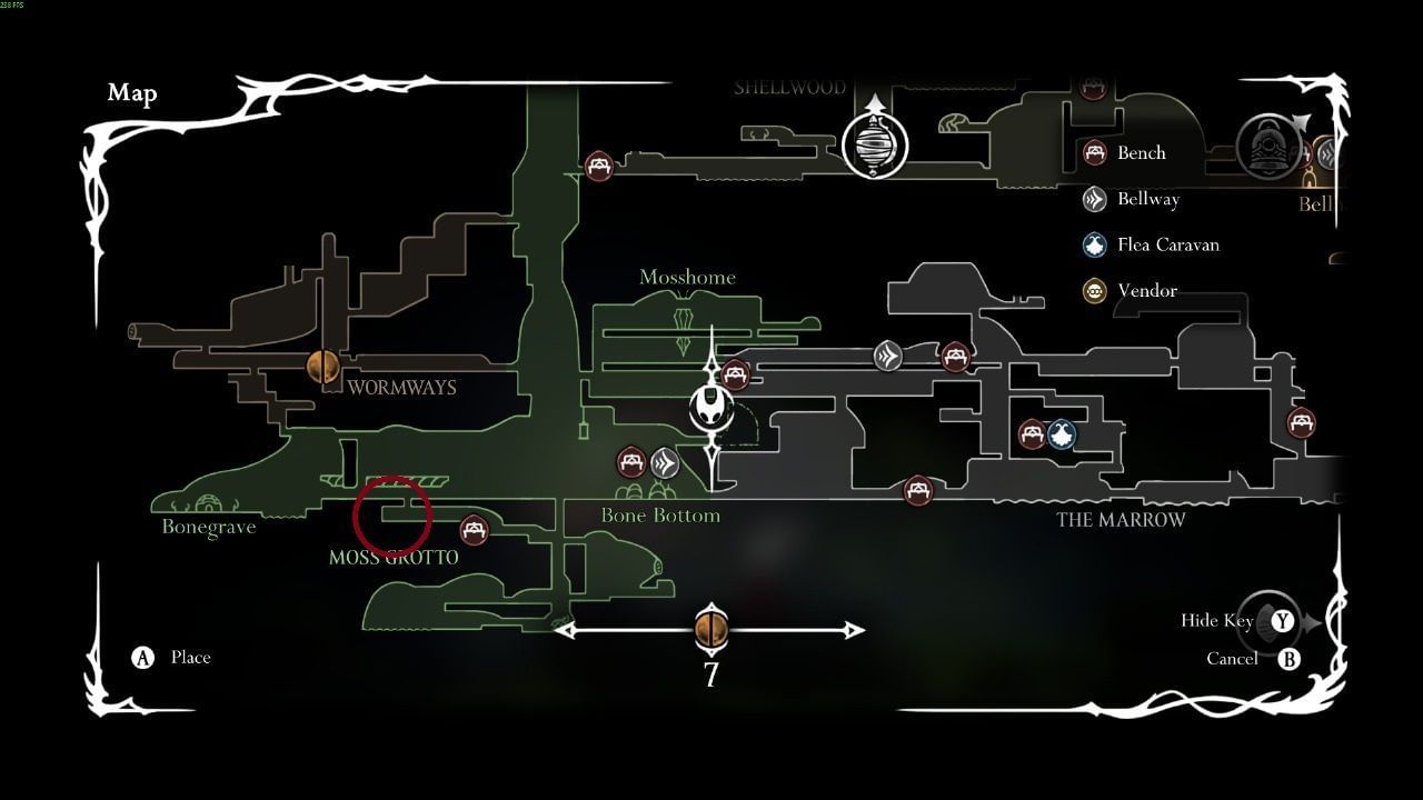 Entrance in Ruined Chapel to get to the Shaman Crest (Image via Team Cherry)