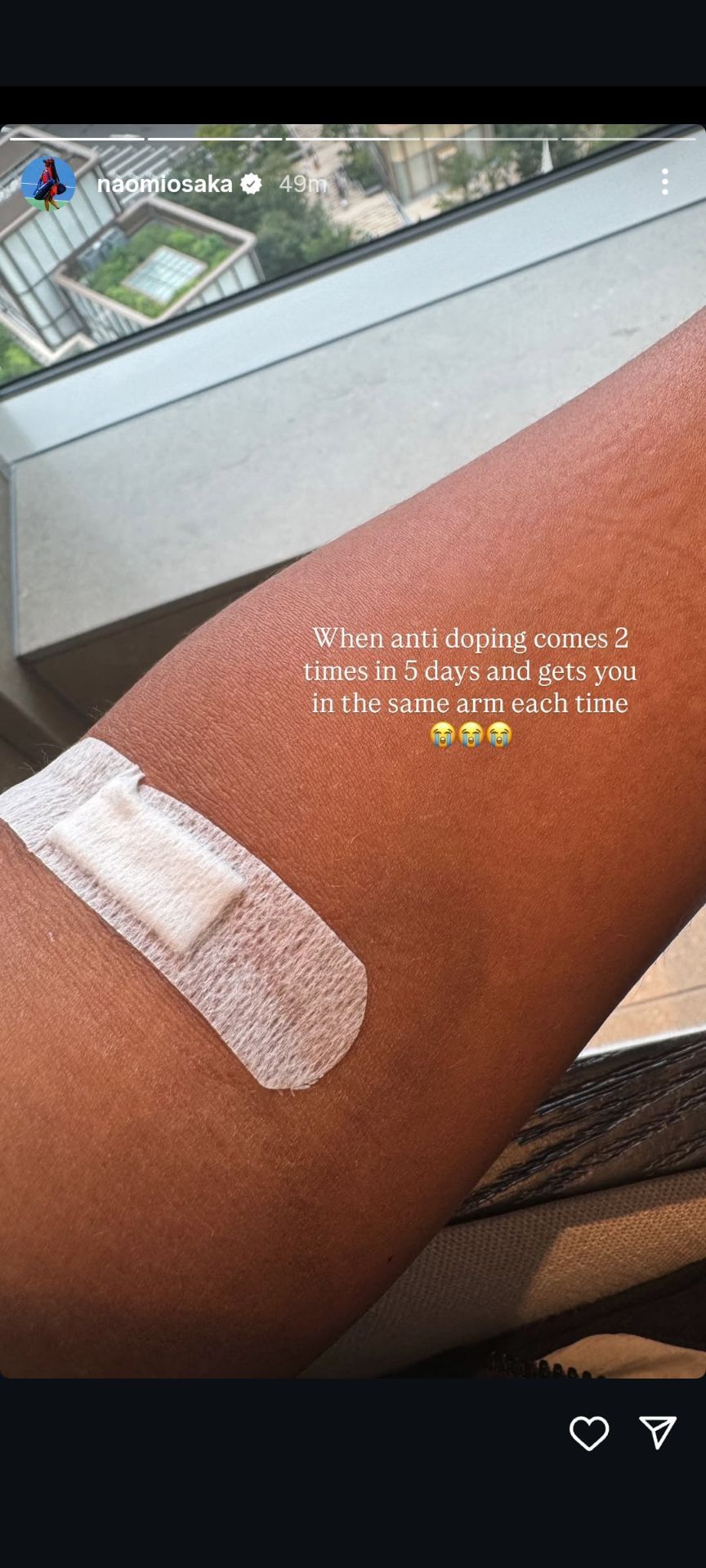 Naomi Osaka&#039;s Instagram story