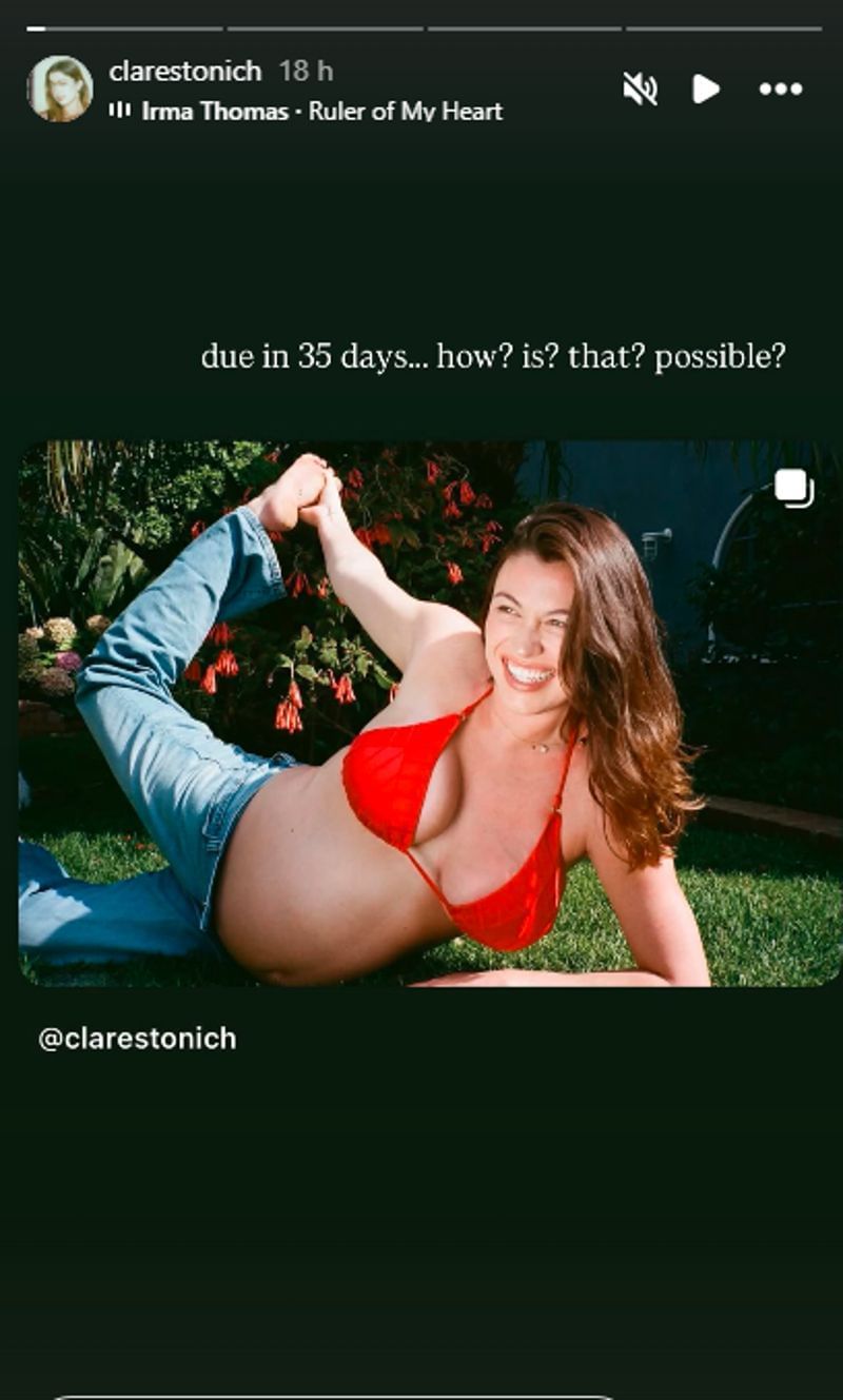 Joe Ryan&#039;s fianc&eacute;e, Clare ,posted a story.(clarestonich/Instagram)