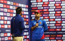Mohammad Nabi left shocked after reporters break news of Dunith Wellalage's father's passing post AFG vs SL Asia Cup 2025 match [Watch]