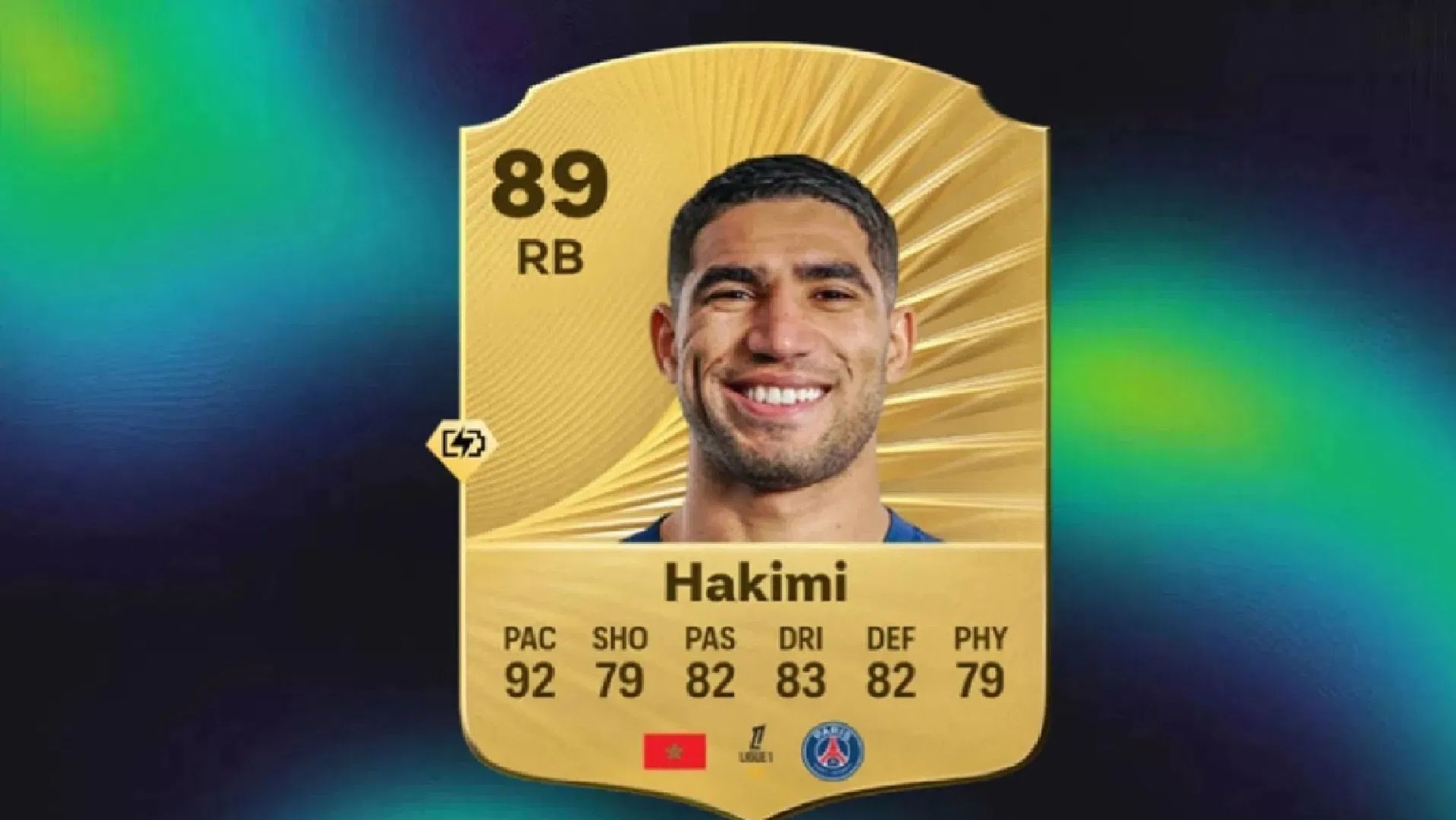 Achraf Hakimi is among the fastest RBs in the game (Image via EA Sports)