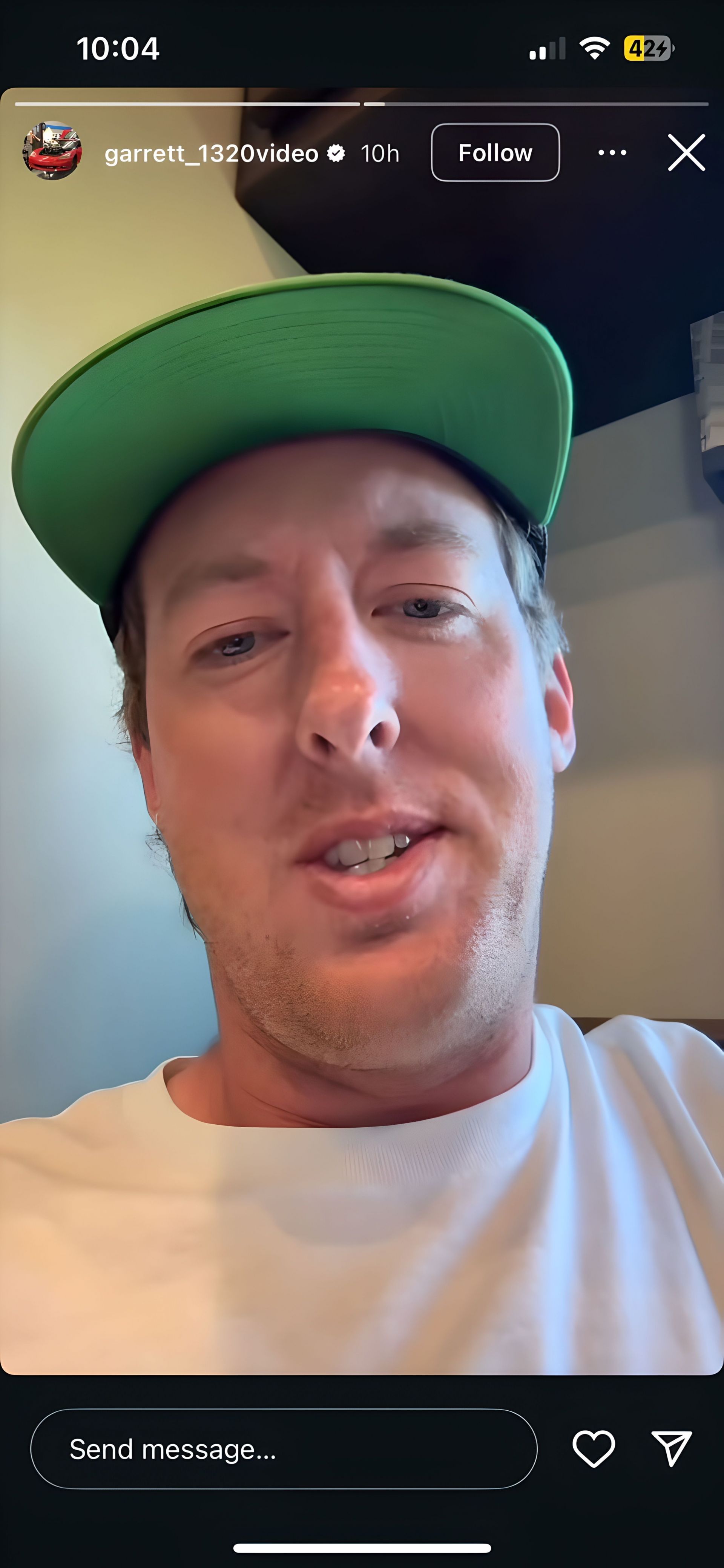 Cleetus McFarland addressed his fan over the viral TikTok trend (Source: @garrett_1320video via Instagram)