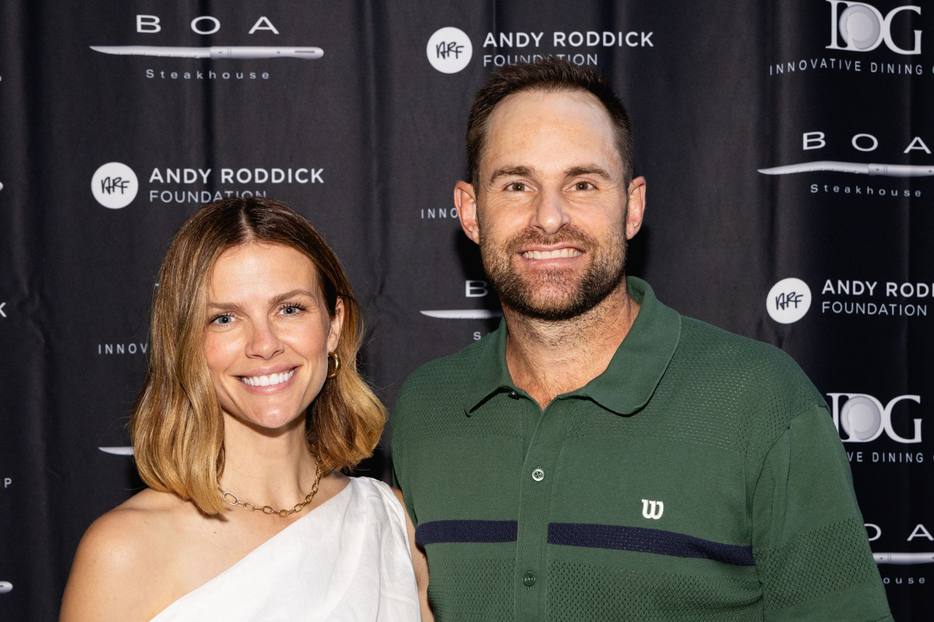 Decker and Roddick at a BOA event (Image Source: Getty)