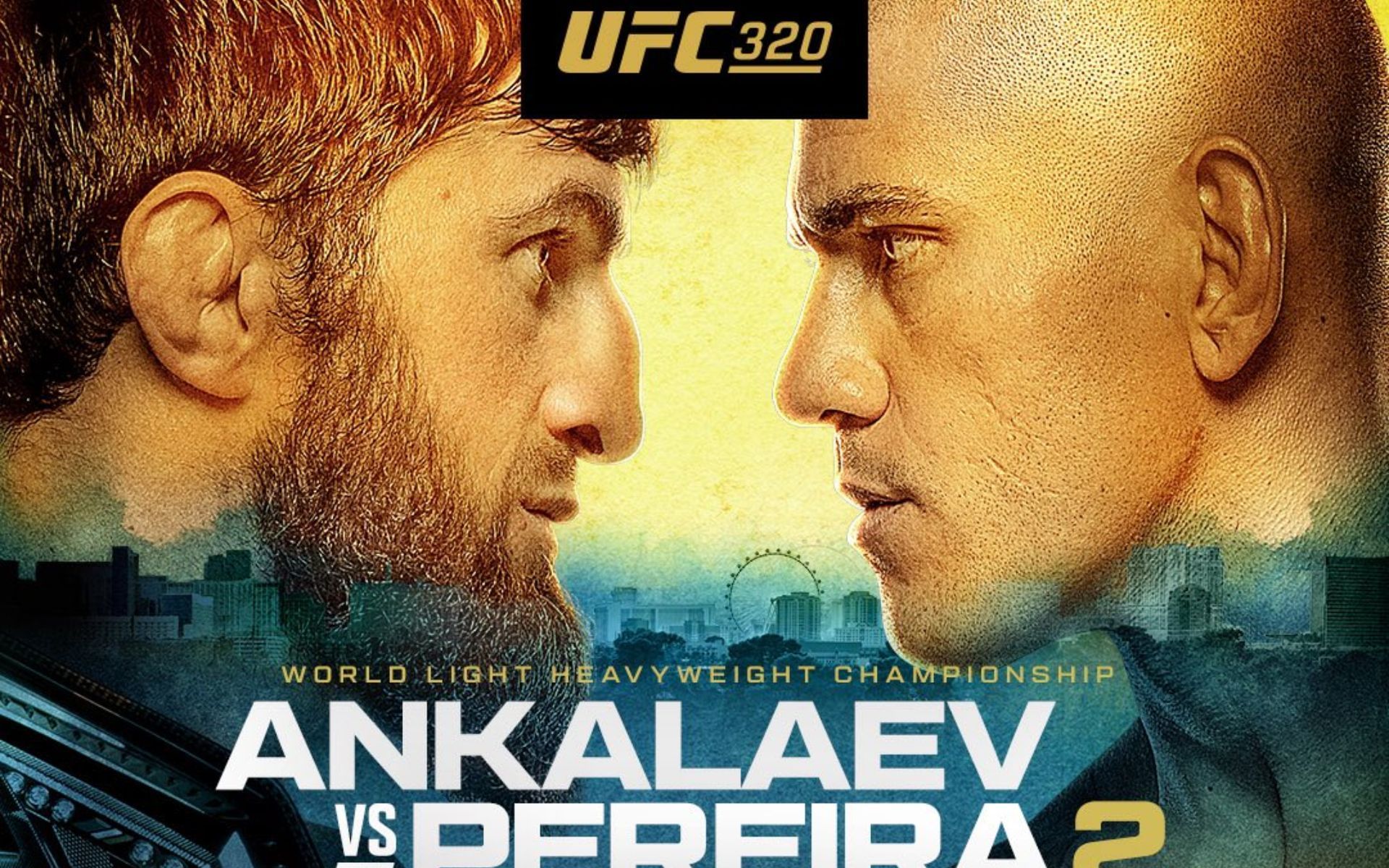 UFC 320 goes down next weekend from Las Vegas