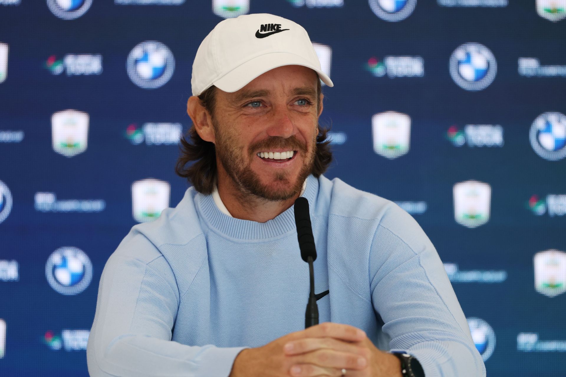 Tommy Fleetwood during the BMW PGA Championship 2025 press conference - Source: Getty
