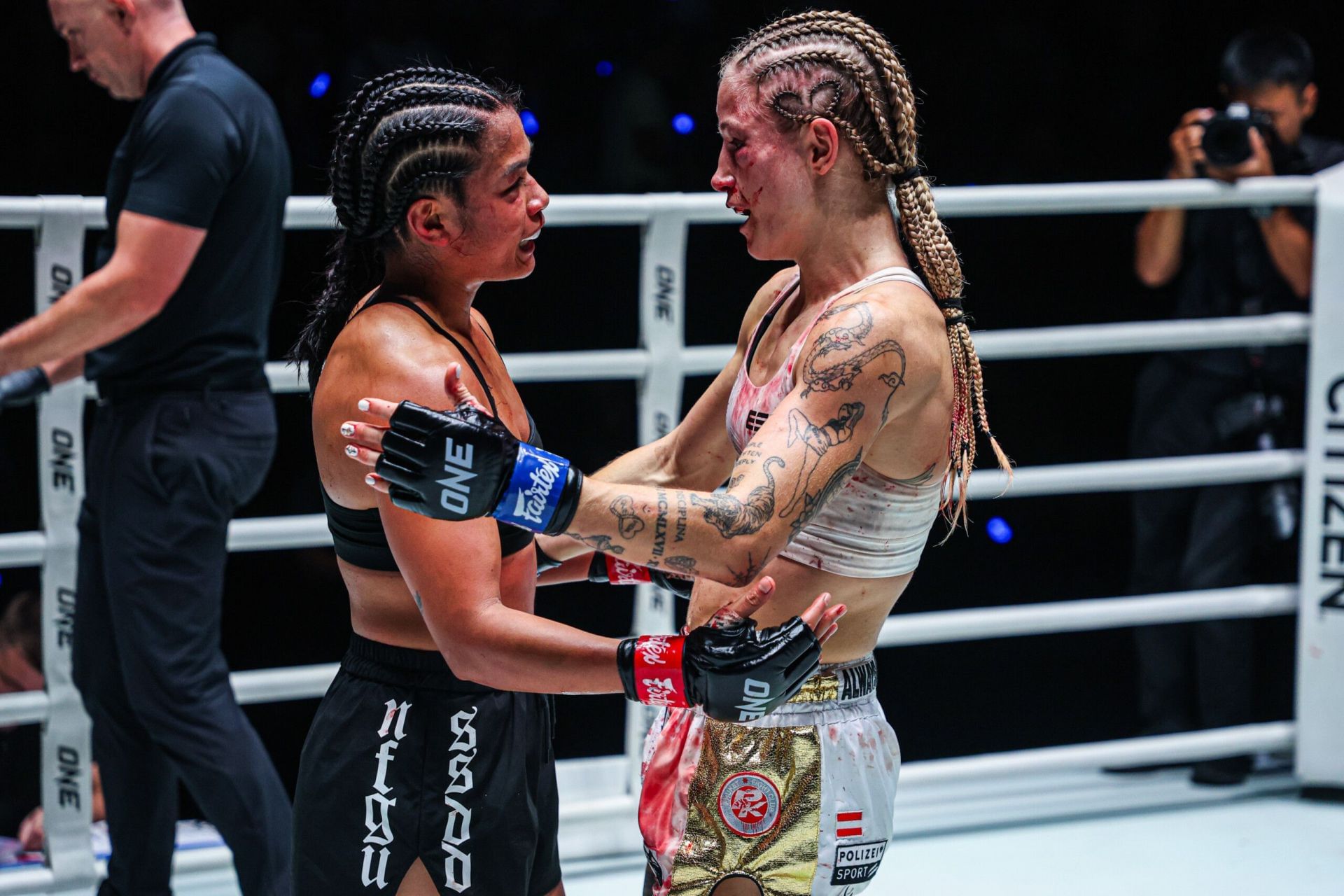 Stella Hemetsberger (R) and Jackie Buntan | Photo by ONE Championship