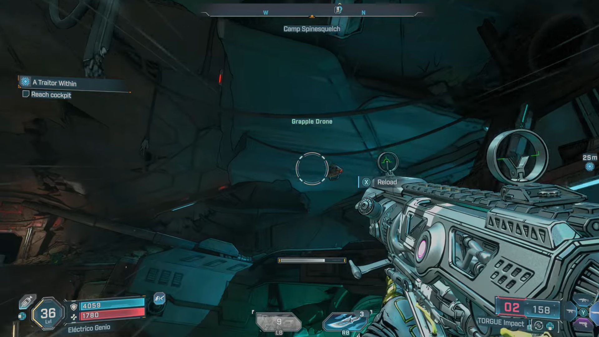 Use the Grapple drone to get up to the higher level (Image via Gearbox Software)