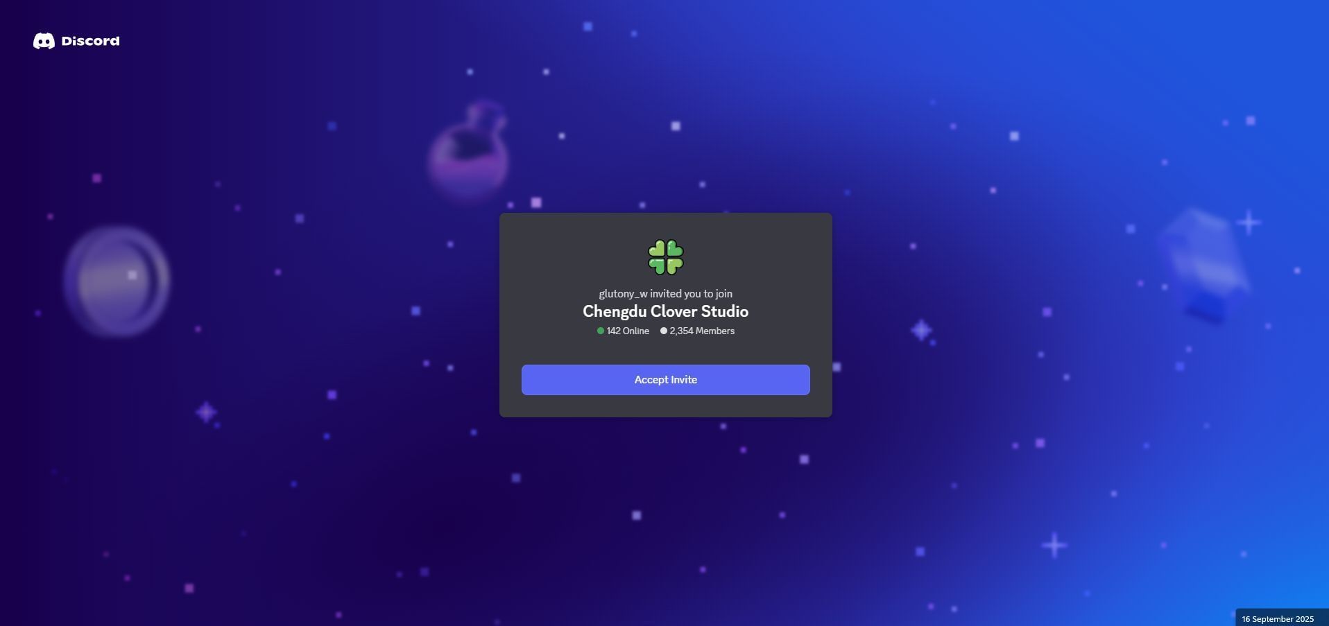 Discord link (Image via Discord)x`