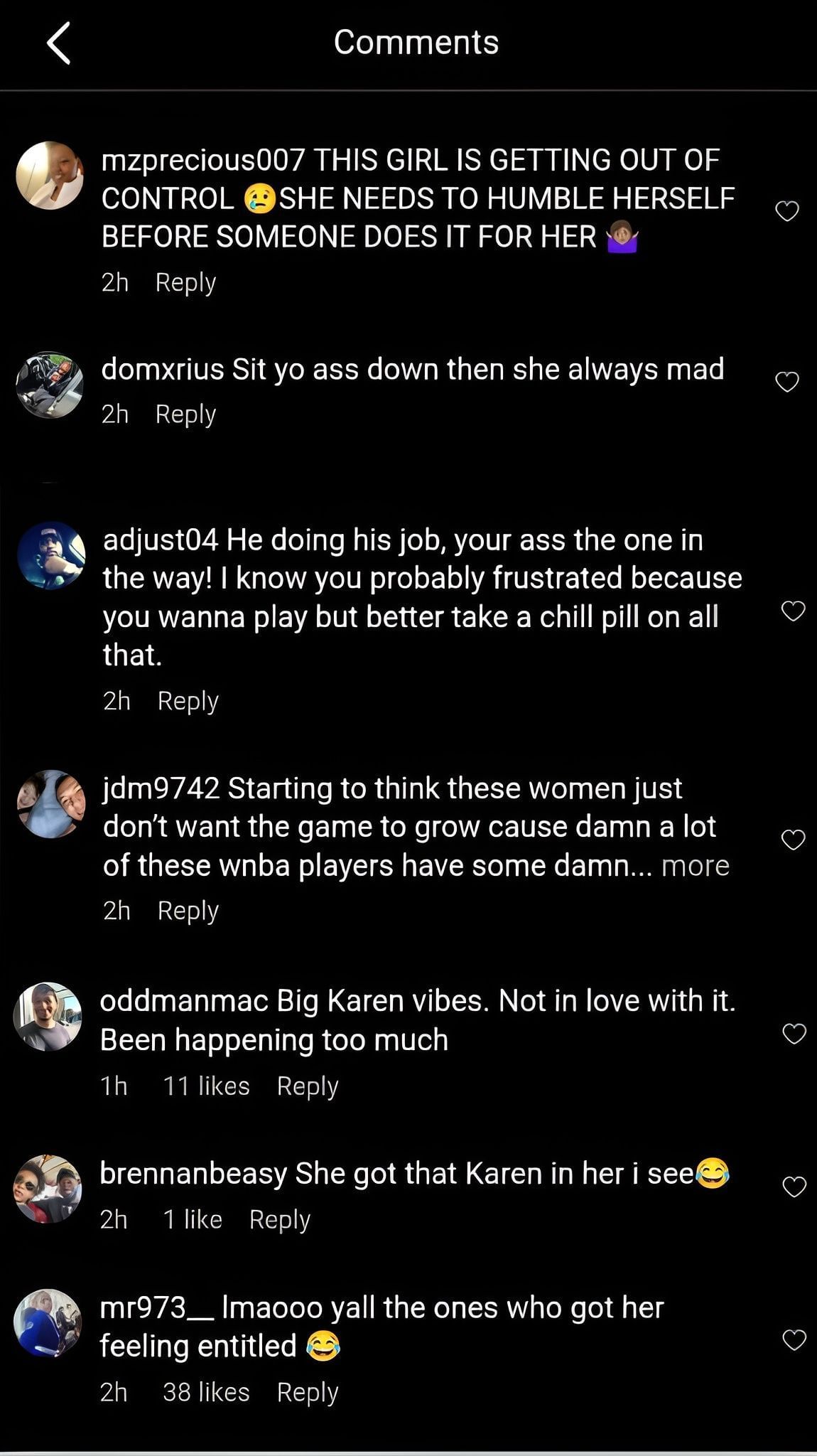 Comments on the post